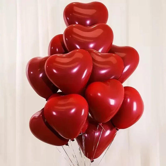 Lot de ballons en forme de cœur en Latex - Moncrush.fr